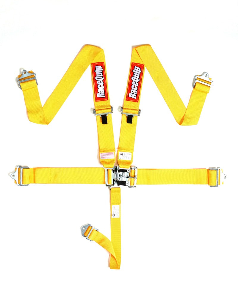 Racequip 711031 Yellow L & L 5pt Seat Belt