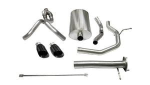 CORSA Performance 14254BLK Corsa 2005-2006 fits Chevrolet SSR 5.3L V8 3in Cat-Back Dual Rear w Single 4in Black Pro-Series Tips