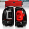 ANZO 311347 1904 fits Dodge 97-20 Dakota LED Taillights Black Housing Clear Lens Pair