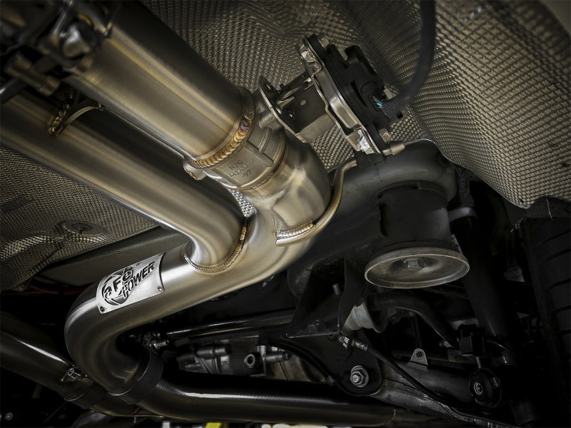 AFE 49-36342-P orce-Xp 3.5in. 304 SS C/B Exhaust w/o Muffler 15-18 fits BMW X5
