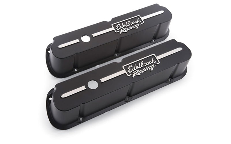 Edelbrock 41653 Valve Cover Racing Series fits Ford 289-302-351W CI V8 Tall Black