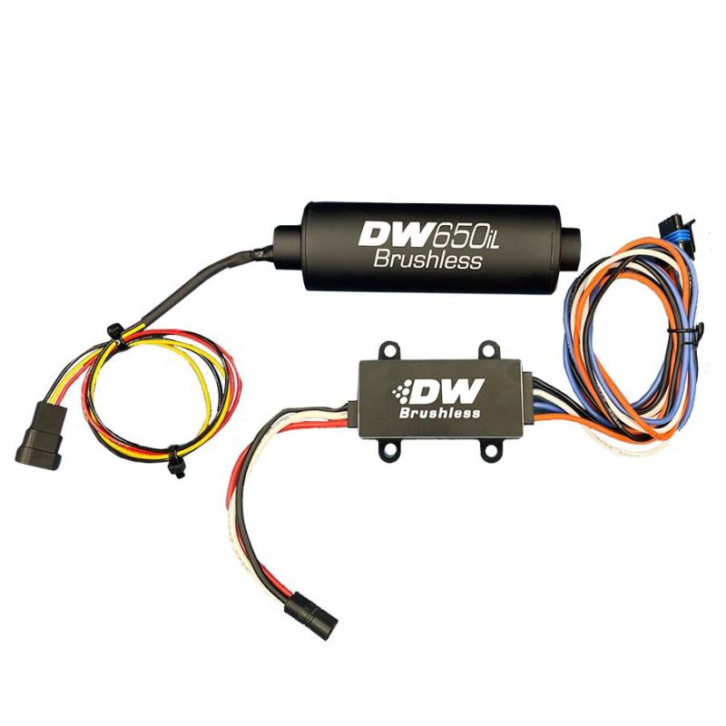 DeatschWerks 9-650-C103 DW650iL Series 650LPH In-Line External Fuel Pump w/ PWM Controller