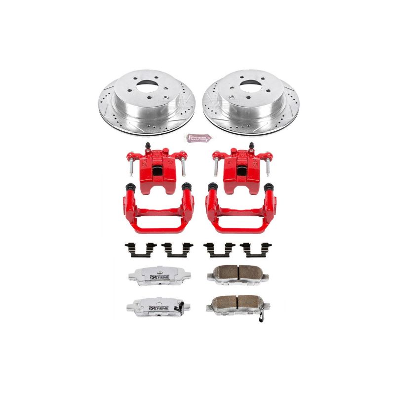 PowerStop KC2427 fits Nissan Murano Rear Z26 Street Warrior Brake Kit w/Calipers