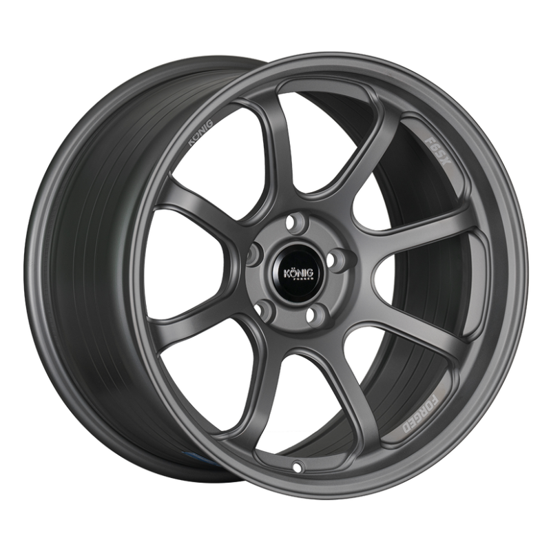Konig F6SX8751440G Forged F6SX 17x8 5x114.3 ET40 Satin Grey Wheel (Knurled Bead)