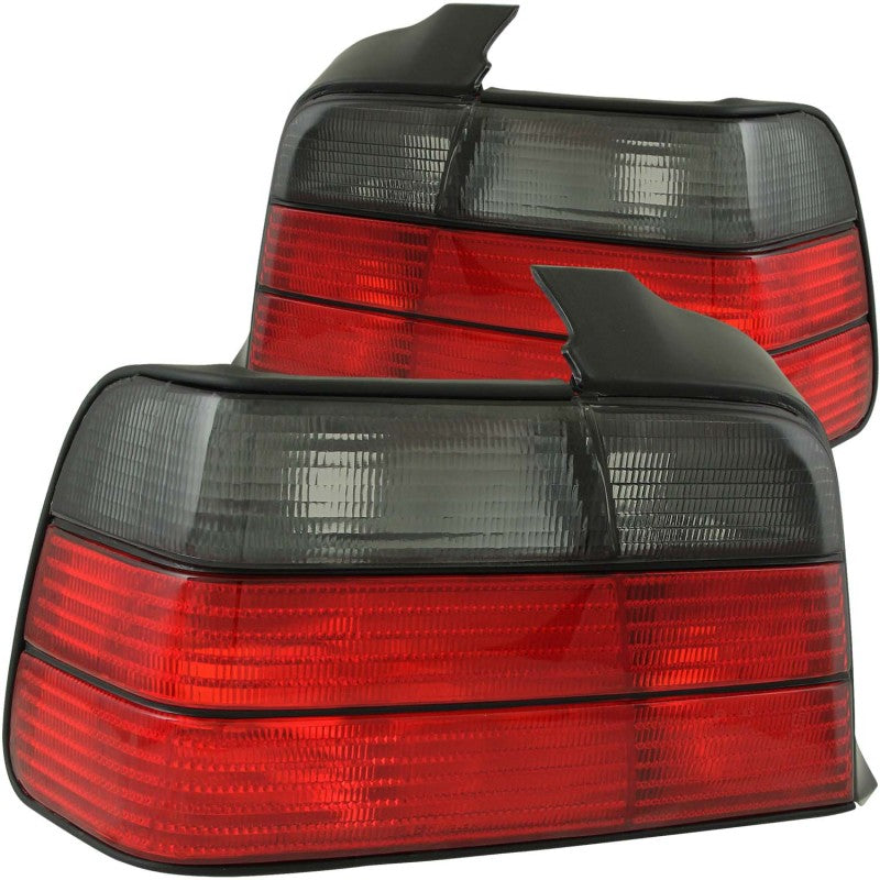 ANZO 221200 1998 fits BMW 92-19 3 Series E36 Sedan Taillights Red/Smoke