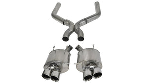 CORSA Performance 14323 Corsa 2013-2014 fits Ford Mustang Shelby GT500 5.8L V8 Polished Sport Axle-Back + XO Exhaust
