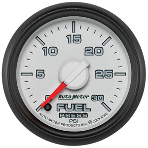 AutoMeter 8560 Autometer Factory Match 52.4mm Full Sweep Electronic 0-30 PSI Fuel Pressure Gauge