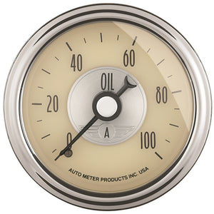 AutoMeter 2021 Autometer Prestige Series 52mm 0-100 PSI Mechnical Oil Pressure Gauge