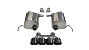CORSA Performance 14764BLK Corsa 2014-2019 fits Corvette C7 Coupe 6.2L V8 AT/MT 2.75in Valve-Back Dual Rear Exit Black Sport Exhaust