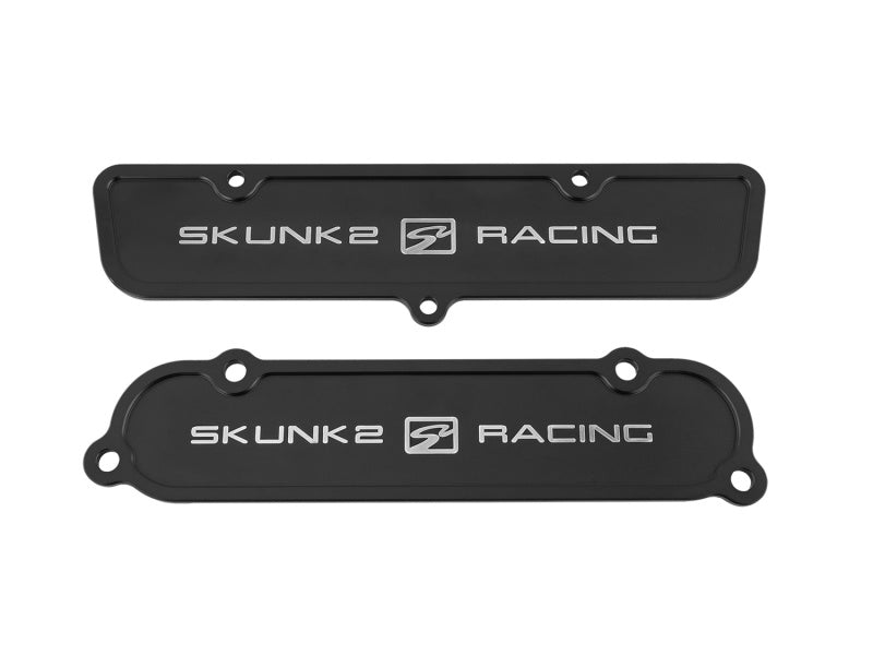Skunk2 Racing 666-05-0100 Skunk2 Black Anodized Billet 6061 Aluminum Intake & Exhaust Port Covers - K-Series Cylinder Heads