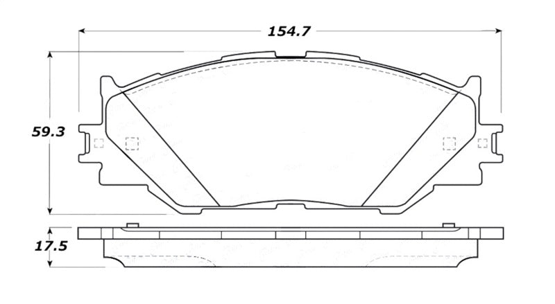 Stoptech 308.1178 Street Touring 06-10 fits Lexus IS250 Front Brake Pads