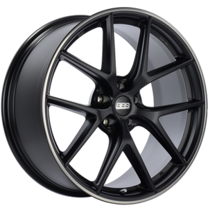 BBS CI0802BPO CI-R 20x11.5 5x112 ET40 Satin Black Polished Rim Protector Wheel -82mm PFS/Clip Required