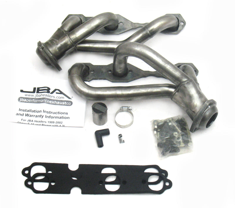 JBA 1840S-4 & 02-03 GM S-Truck 4.3L V6 2WD 1-1/2in Primary Raw 409SS Cat4Ward Header