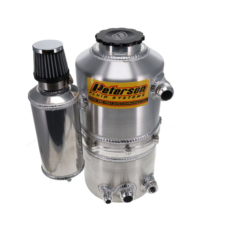 Peterson Fluid Systems 08-0785-CC Tank Drag 2.3 Gallon -16AN Single Return w/ Catch Can