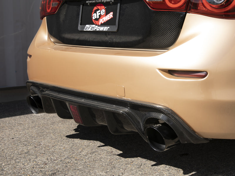 AFE 49-36136-B fits Infiniti Q50 V6 3.7L Takeda 2.5in 305 SS Cat Back Exhaust S