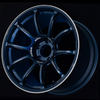 Advan YA28J29EDR RZ-F2 18x9.5 +29 5-114.3 Racing Titanium Blue and Ring Wheel