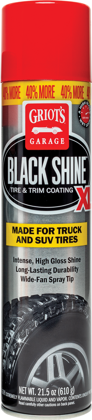 Griots Garage 10850 Black Shine Tire and Trim Coating XL - 21.5oz (Aerosol)