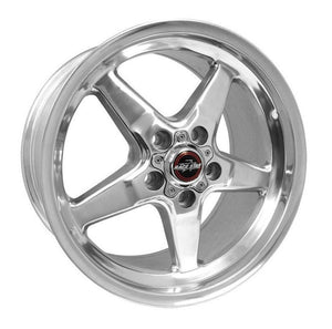 Race Star 92-705253DP 92 Drag Star 17x10.50 5x4.75bc 7.00bs Direct Drill Polished Wheel