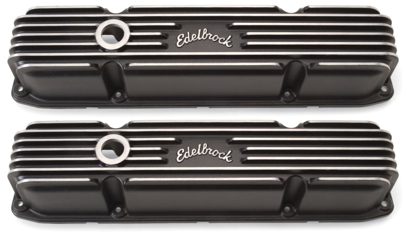 Edelbrock 41923 Valve Cover Classic Series fits Chrysler 383/440 CI V8 Black