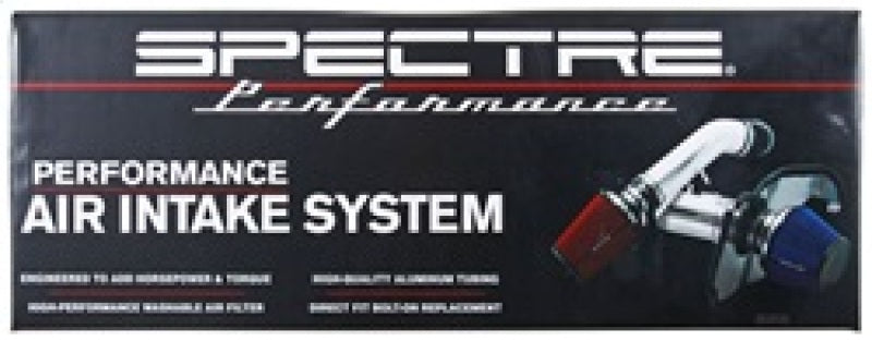 Spectre 9908 10-12 fits Chevy Camaro V8-6.2L F/I Air Intake Kit - Clear Anodized w/Red Filter
