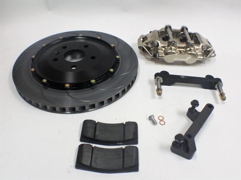 Alcon BRK.200555 fits Chevrolet Corvette C8 (Aftermarket Wheels) 6 Piston 390x29mm Rear Street Kit - Nickle Plated