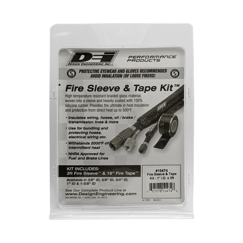 DEI 10474 Fire Sleeve and Tape Kit 1in I.D. x 3ft