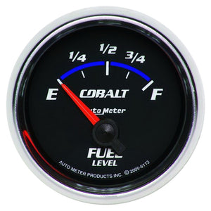 AutoMeter 6113 Autometer Cobalt 52mm 0 E/90 F SSE Fuel Level Gauge
