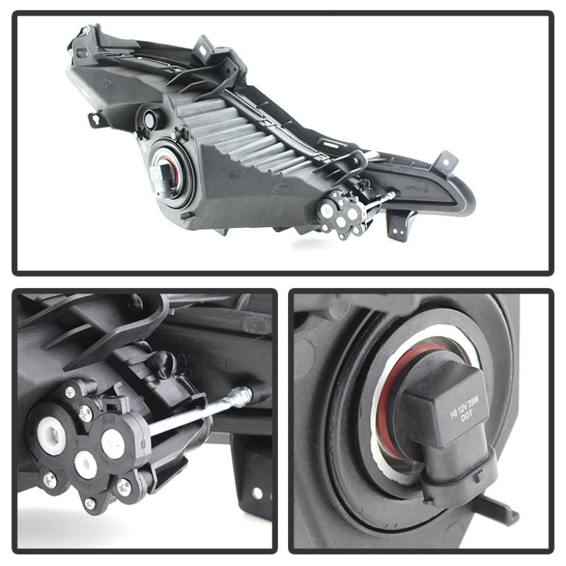 Spyder 5080462 fits Hyundai Elantra 2014+ OEM Style Fog Lights W/Switch Clear F