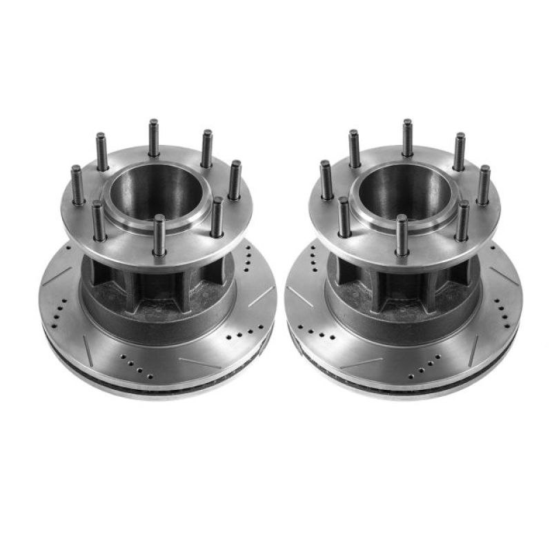 Power Stop fits Ford F-350 Super Duty Front Drilled & Slotted Rotor - Pair