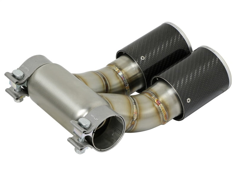 AFE 49C36413-C 13-14 fits Porsche Cayman S / Boxster S Carbon Fiber Exhaust Tip