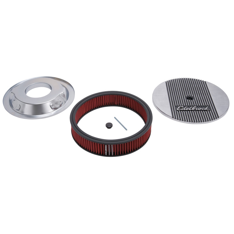 Edelbrock 4266 Air Cleaner Elite II 14In Diameter w/ 3In Element Polished