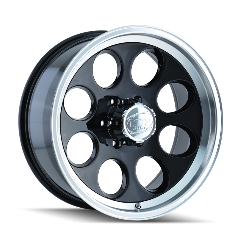 ION 171-6885B Type 171 16x8 / 5x139.7 BP / -5mm Offset / 108mm Hub Black/Machined Wheel