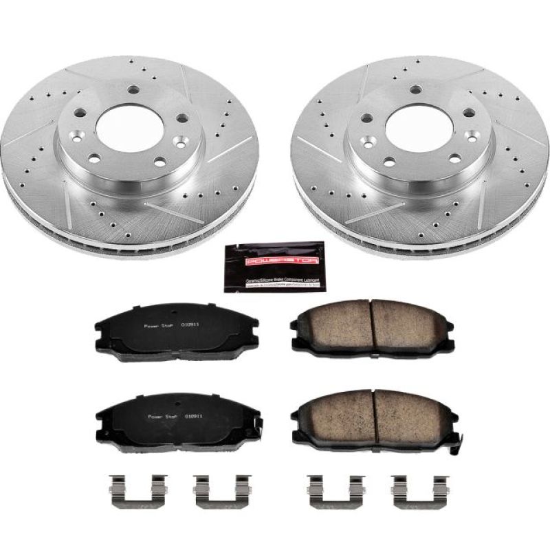 PowerStop K6108 fits Kia 04-05 Sedona Front Z23 Evolution Sport Brake Kit
