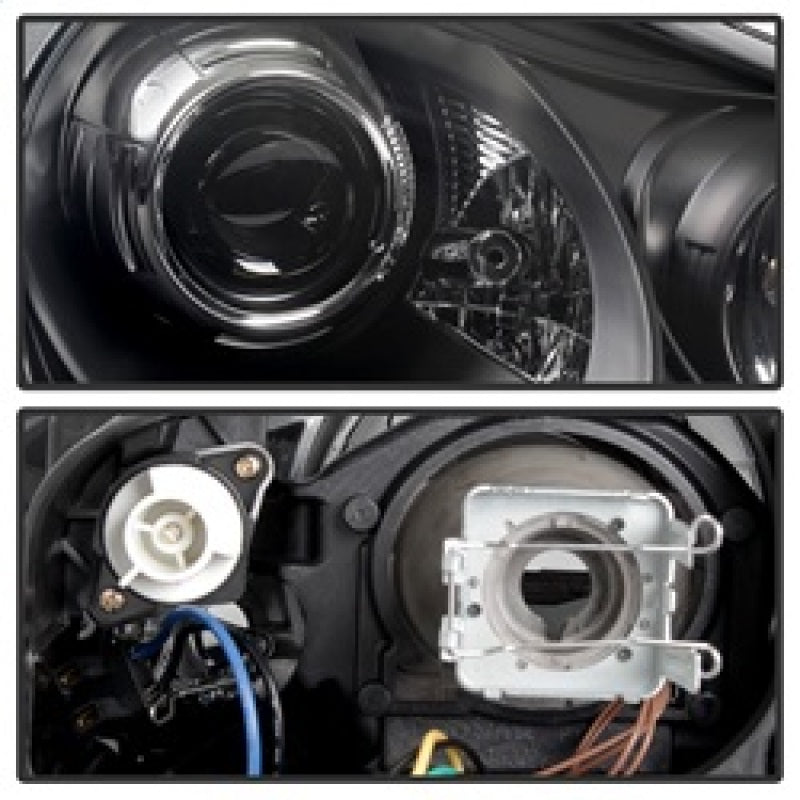 Spyder 5080967 fits Porsche 03-06 Cayenne Projector Xenon/HID Model- DRL LED Bl