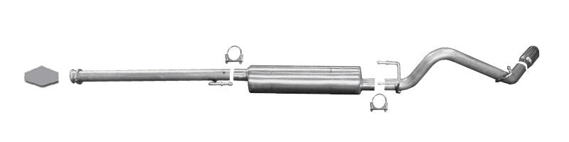 Gibson 18802 fits Toyota 05-13 Tacoma Base 4.0L 2.5in Cat-Back Single Exhaust - Aluminized