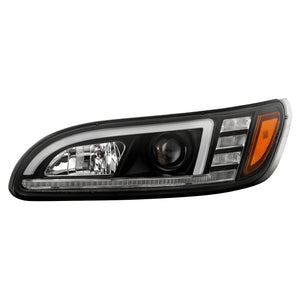 Spyder Peterbilt 325 2008-2019 Driver Side Projector Headlights - Black (PRO-YD-PB38600-L-BK)