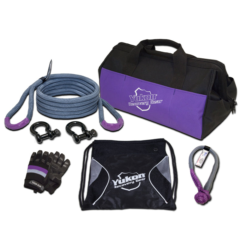 Yukon YRGKIT-2 Recovery Gear Kit w/ 3/4in. Kinetic Rope Tow Strap