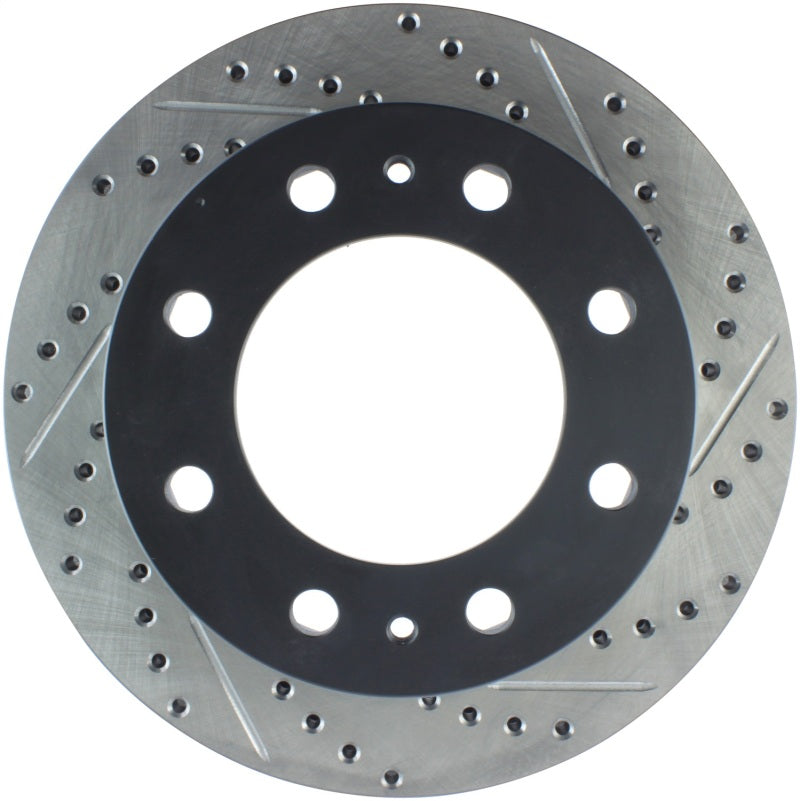 Stoptech 127.66059L 01-09 Chevrolet Silverado 2500HD 3500 Front Left Slotted & Drilled Rotor
