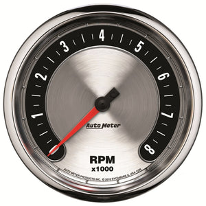 AutoMeter 1299 Autometer American Muscle 5in. 0-8K RPM In-Dash Tachometer Gauge