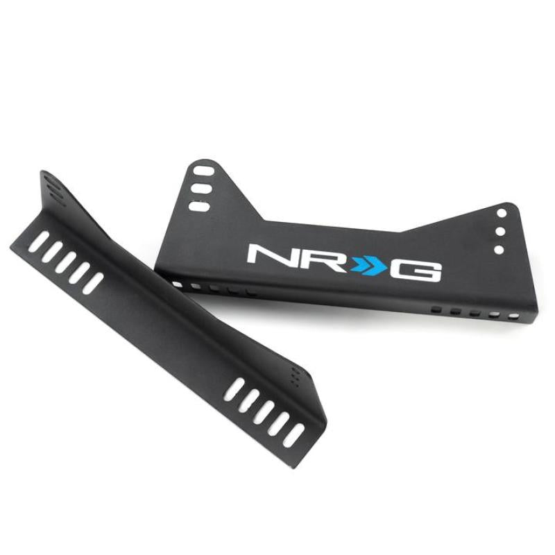 NRG RSC-100MB-NRG Bucket Seat Side Bracket - 2pc w/ NRG Logo