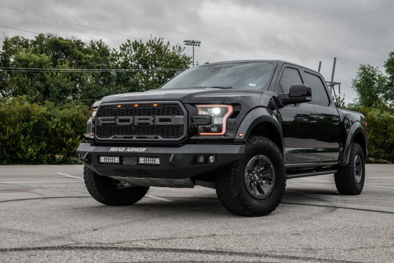 Road Armor 6171F0B-NW 17-20 fits Ford Raptor Stealth Front Non-Winch Bumper - Tex Blk