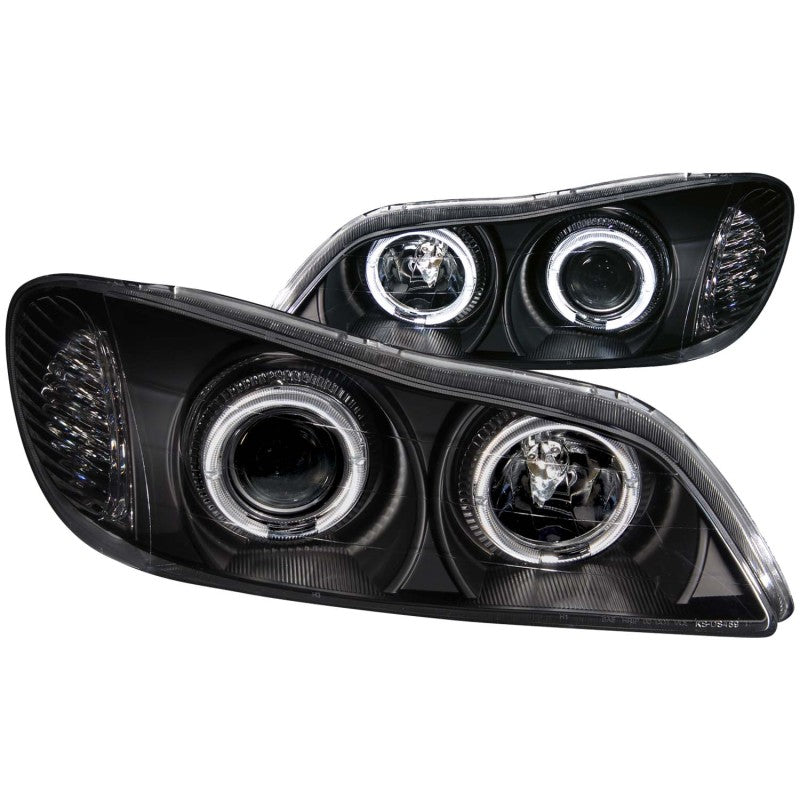 ANZO 121077 2004 fits Infiniti 00-20 I30 Projector Headlights w/ Halo Black