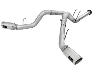 AFE 49-03065-P Exhaust 4in DPF-Back Exhaust Aluminized Steel Polished Tip 11-14