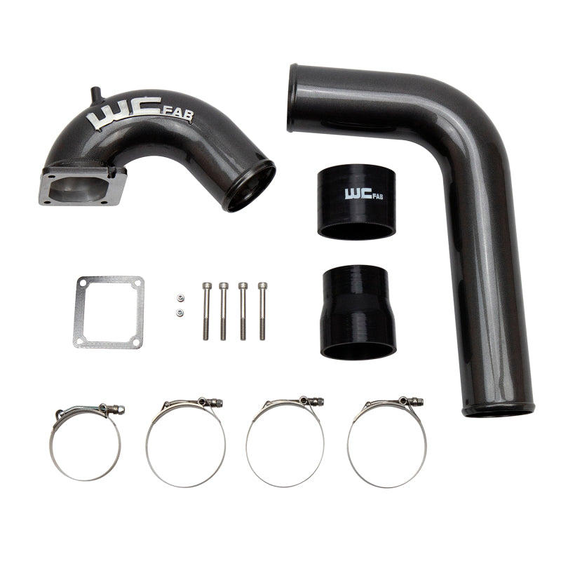 Wehrli WCF100528-BR Cummins 5.9L D/S 3.5in. Intake Horn IC Pipe - Bengal Red