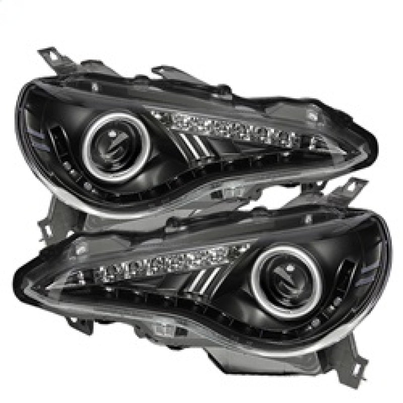 Spyder 5075475 fits Subaru 12-14 BRZ Projector Headlights- DRL LED Black PRO-YD