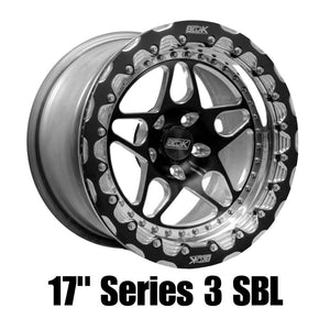 Belak Wheels 17455115S32BS-1PC Belak 17x4.5 Monoblock Skinny Wheel 5x115 2.25in backspace