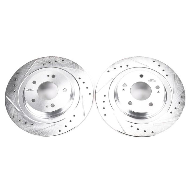 PowerStop fits Mitsubishi Eclipse Cross Rear Evolution Drilled & Slotted Rotors