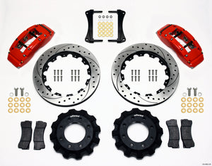Wilwood 140-8992-DR fits TC6R Front Kit 16.00in Drilled Red 1999-2014 fits GM T