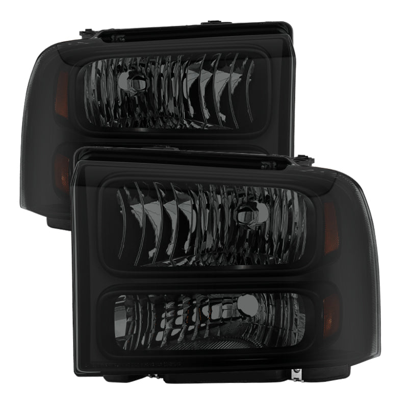9030444 Xtune fits Ford 05-07 F250/350/450 Super Duty Crystal Headlights Black
