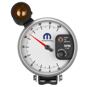 AutoMeter 880410 Autometer fits Mopar 5in / 10k RPM / Pedestal Mount White Tachometer w/ Shift Light